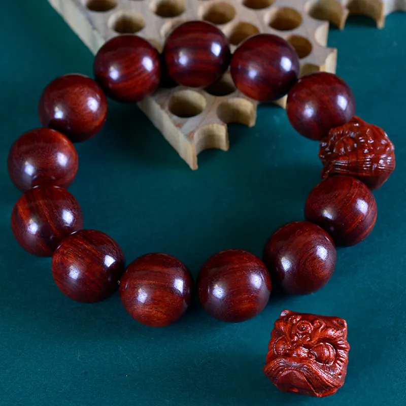 Three Inches Of Daylight Bloodwood Wooden Bracelets Unisex-1