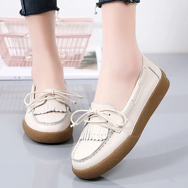 Reivanti Casual Single Shoes 2.5cm Women's Beige-6