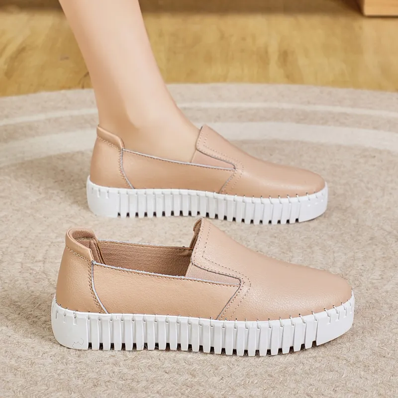 Reivanti Casual Single Shoes Women's Nude-2