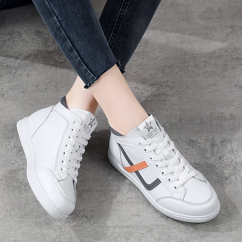 Reivanti Casual Shoes Women's White Gray-4