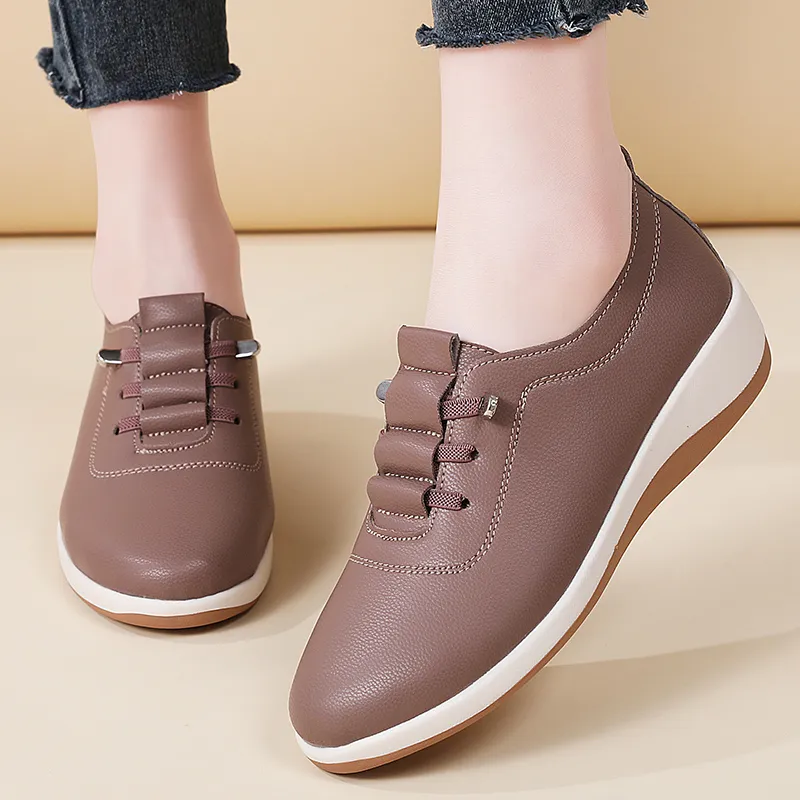 Reivanti Casual Single Shoes 4.5cm Women's Cameo Brown-2
