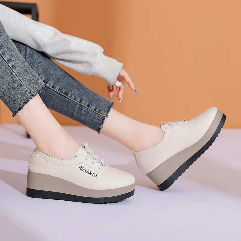 Reivanti Women's Casual Shoes Women's Beige-4
