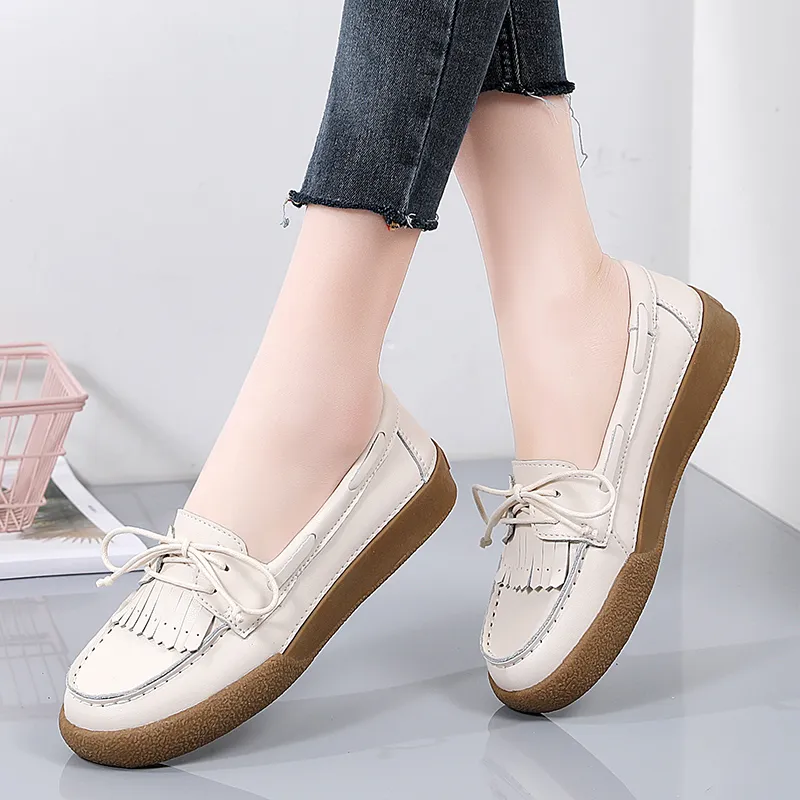 Reivanti Casual Single Shoes 2.5cm Women's Beige-8