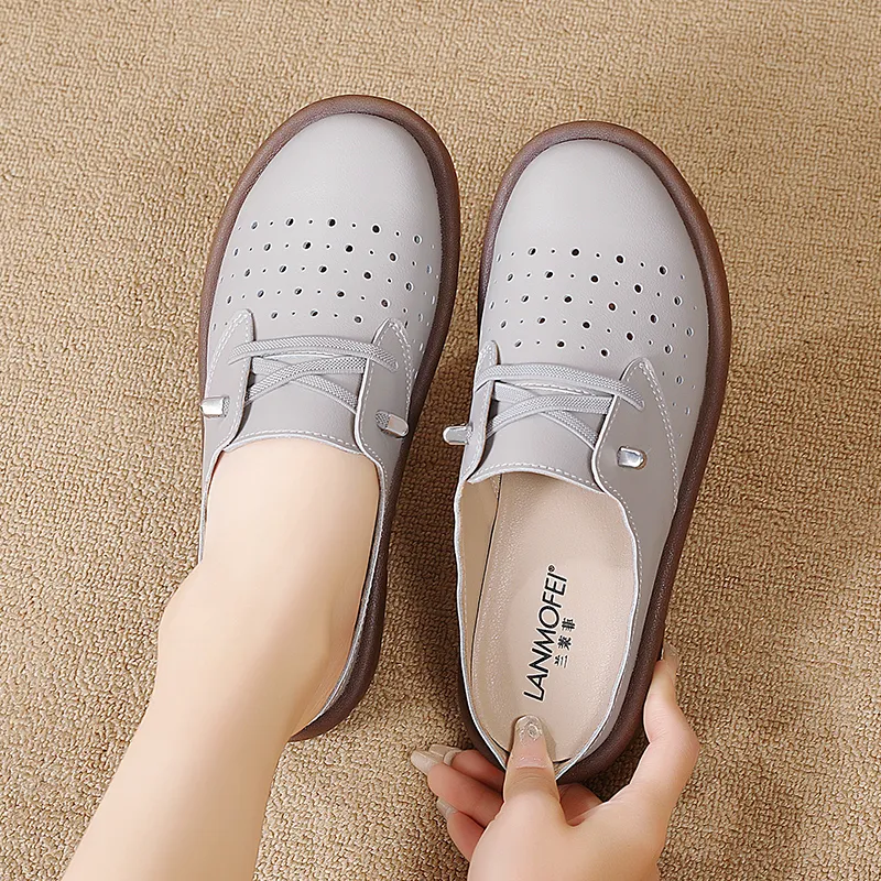 Reivanti Slip Resistant Wrap toe Slippers Women's Gray-1