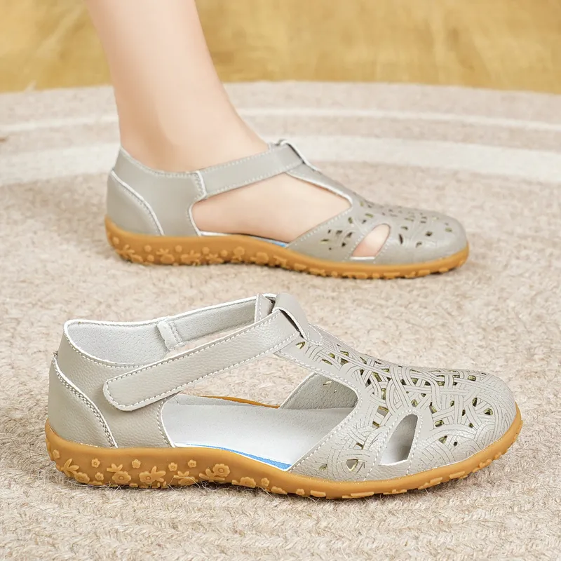 Reivanti Roman Sandals Women's Gray-1