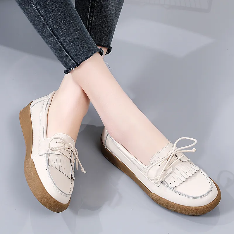 Reivanti Casual Single Shoes 2.5cm Women's Beige-4