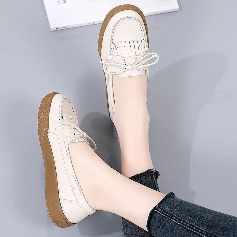 Reivanti Casual Single Shoes 2.5cm Women's Beige-1