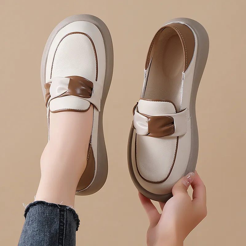 Reivanti Loafers Women's Beige Brown Color-10