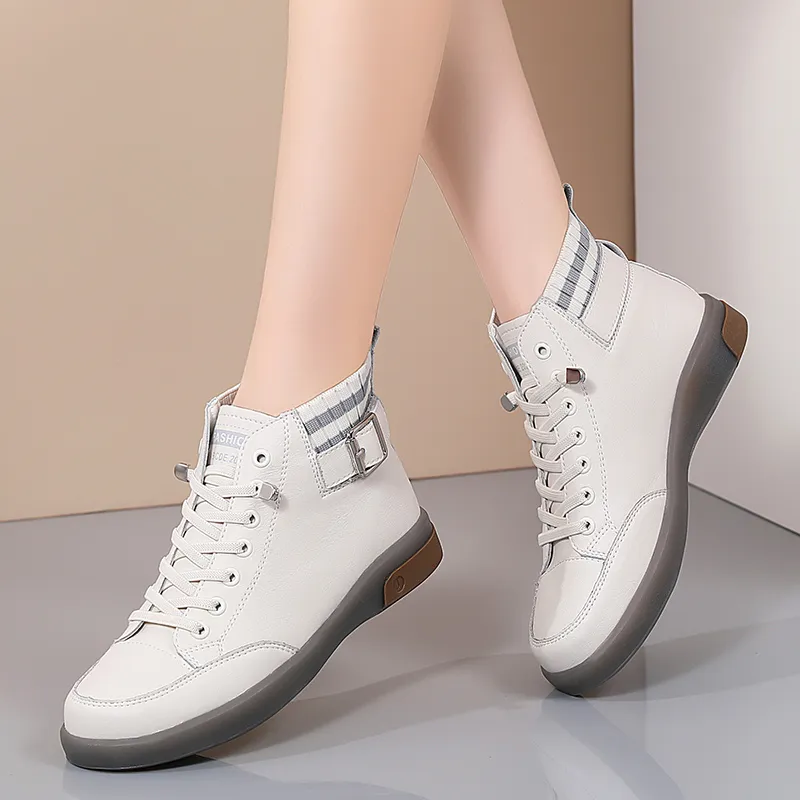 Reivanti Slip-Resistant Breathable High-Top Casual Shoes Women's-2