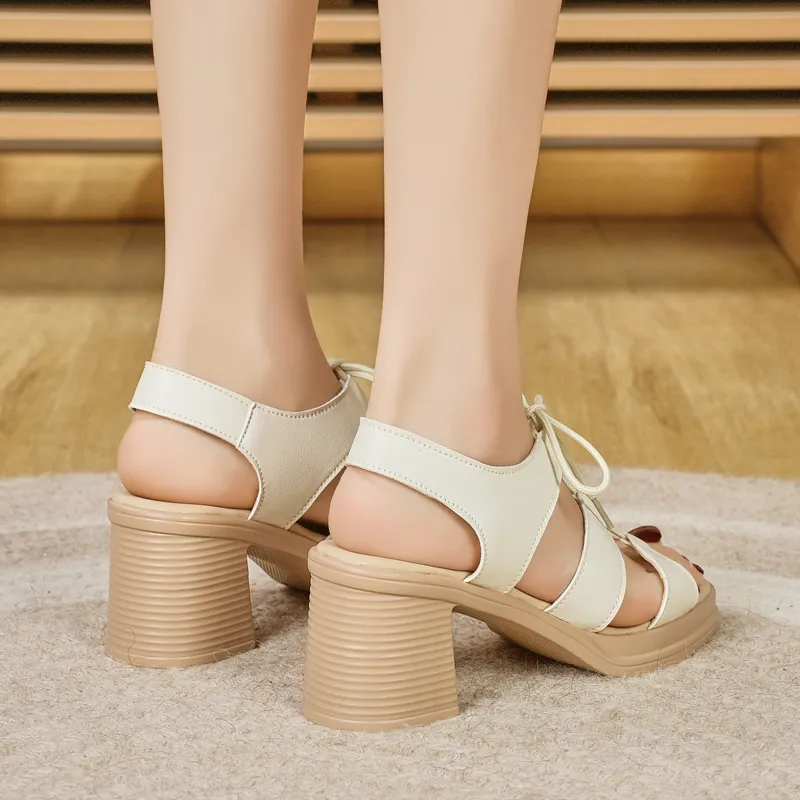 Reivanti Roman Sandals Women's Beige-3