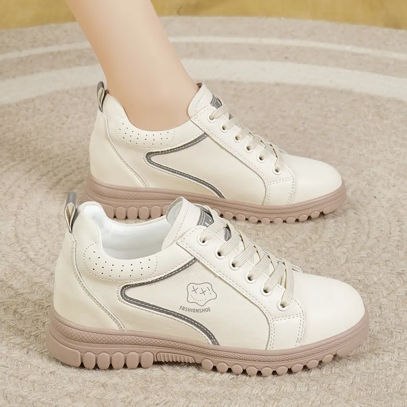 Reivanti Low Top Casual Shoes Women's Beige-3