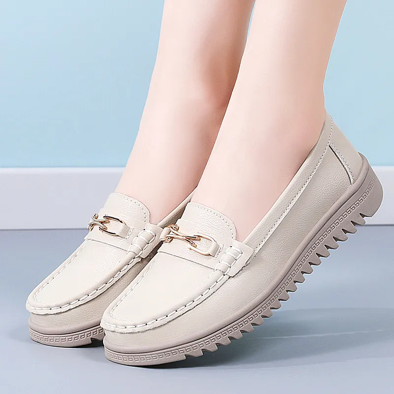 Reivanti Beanie Shoes Women's Beige-2