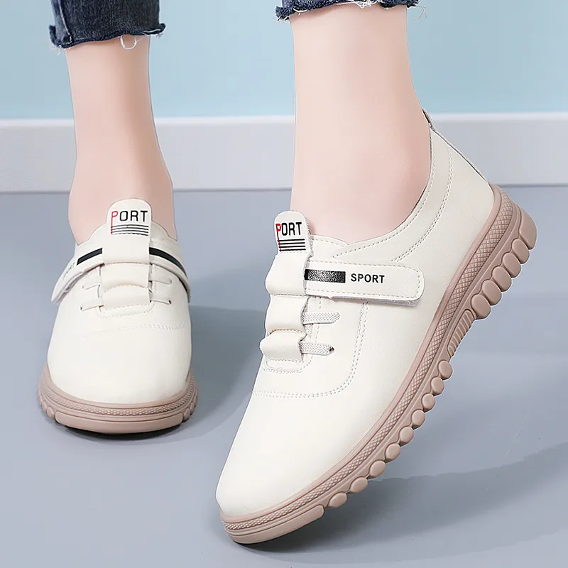 Reivanti Casual Single Shoes 3cm Women's Beige-1
