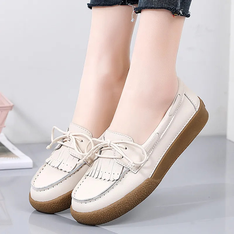 Reivanti Casual Single Shoes 2.5cm Women's Beige-7