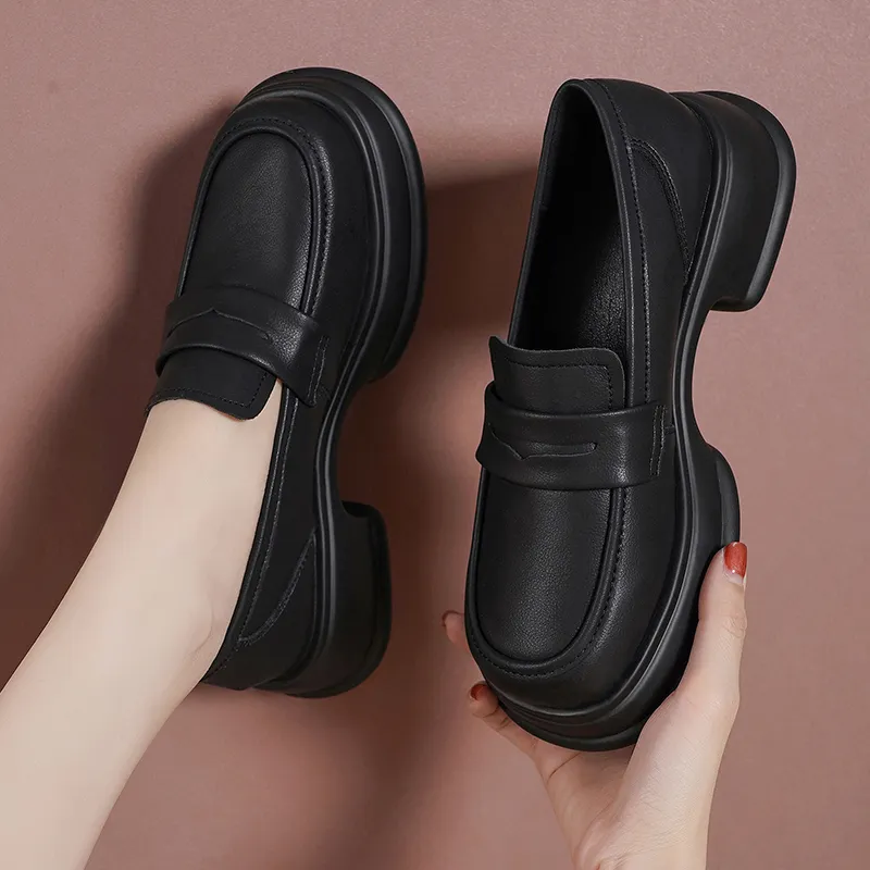 Reivanti Loafers 5cm Women's Black-6