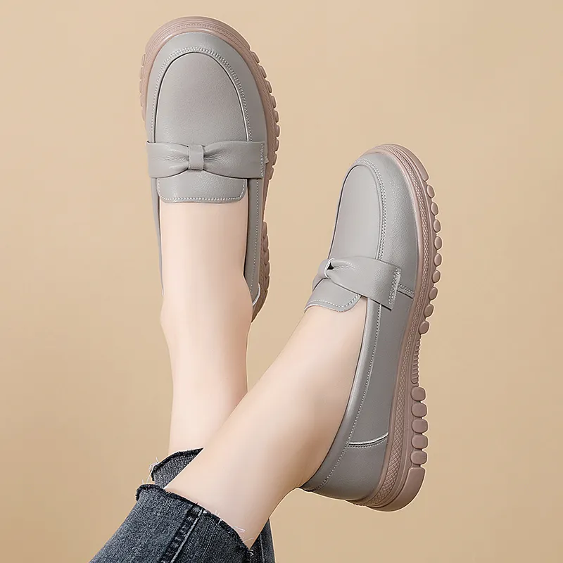 Reivanti Loafers 2.5cm Women's Gray-2