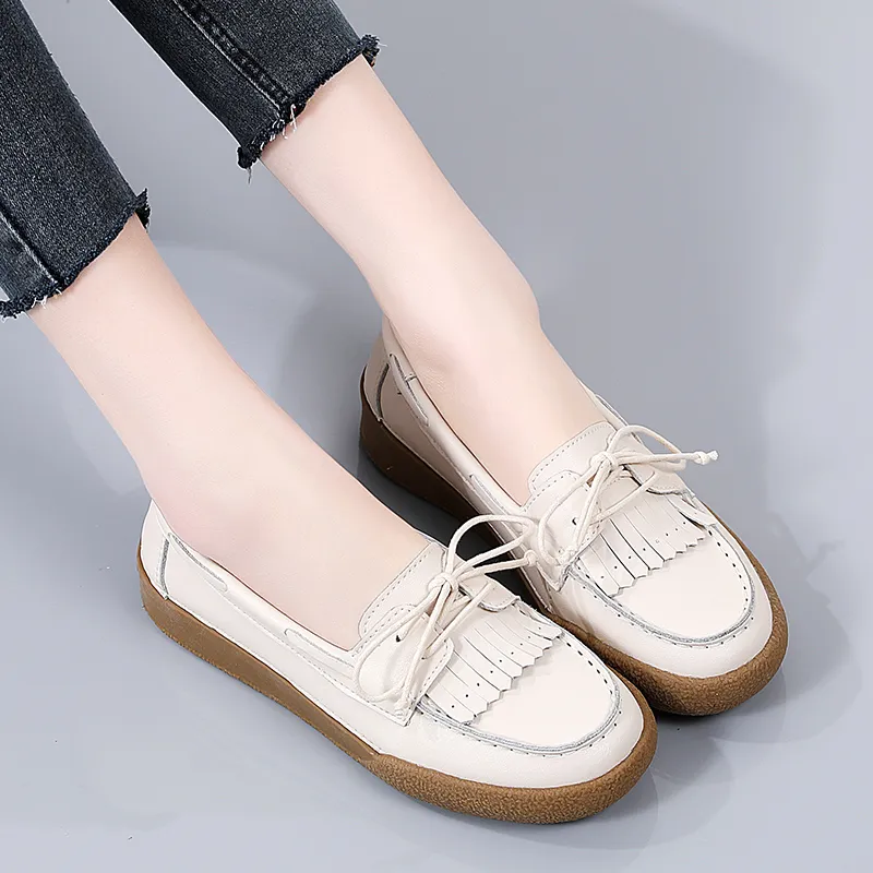 Reivanti Casual Single Shoes 2.5cm Women's Beige-5