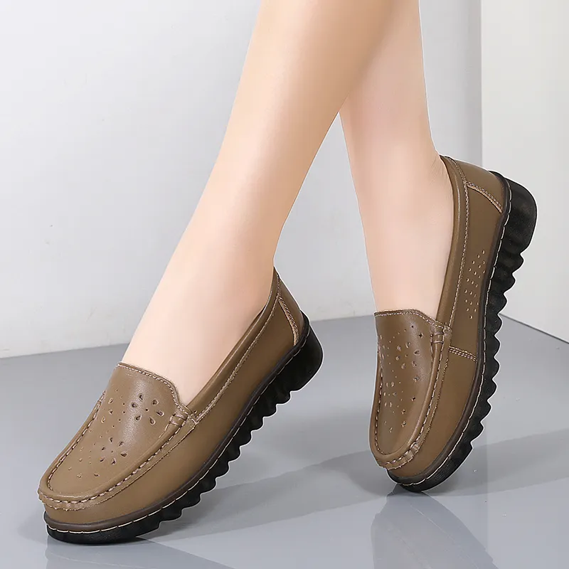 Reivanti Beanie Shoes Women's Khaki-4