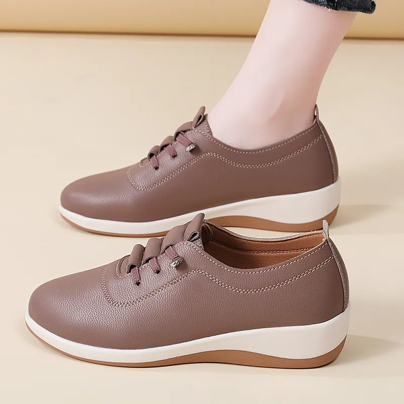 Reivanti Casual Single Shoes 4.5cm Women's Cameo Brown-1