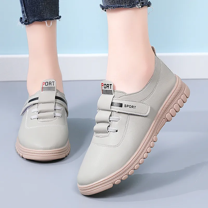 Reivanti Casual Single Shoes 3cm Women's Gray-1