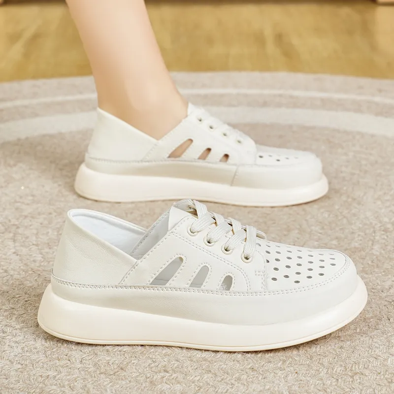 Reivanti Casual Single Shoes Women's Beige-1