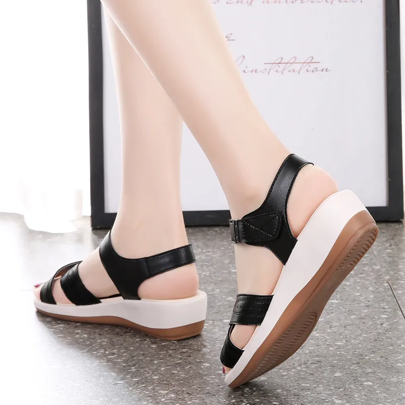 Reivanti Strap Sandals 4.5cm Women's Black-5