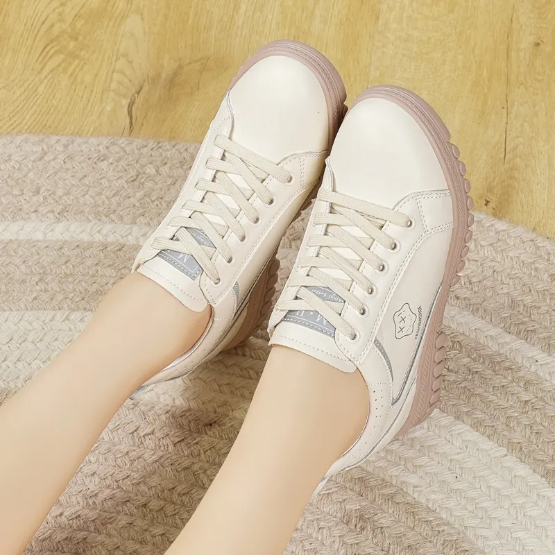 Reivanti Low Top Casual Shoes Women's Beige-4