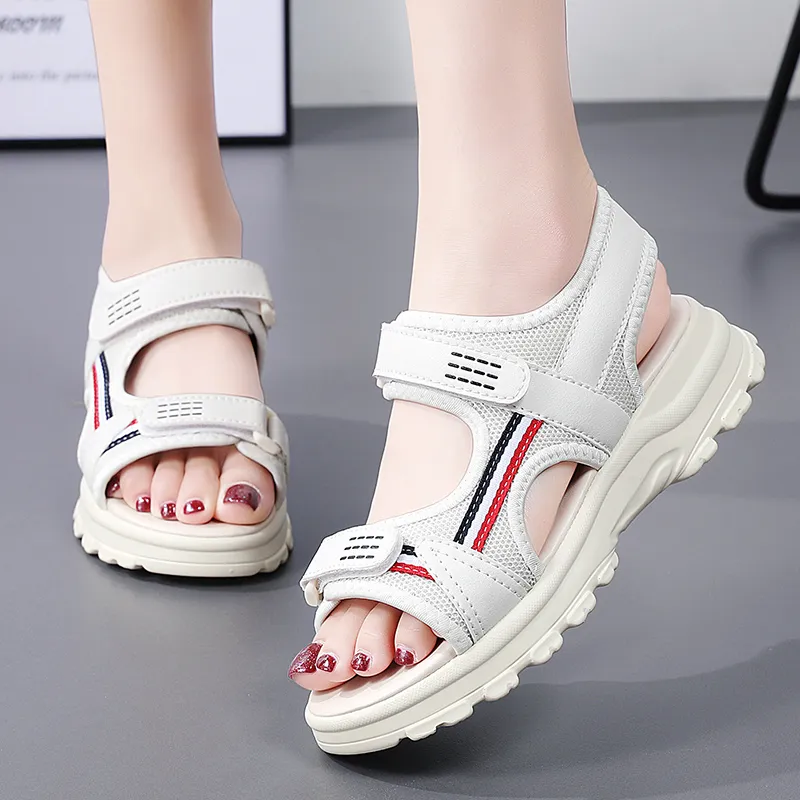 Reivanti One Strap Sandals Women's Beige-2