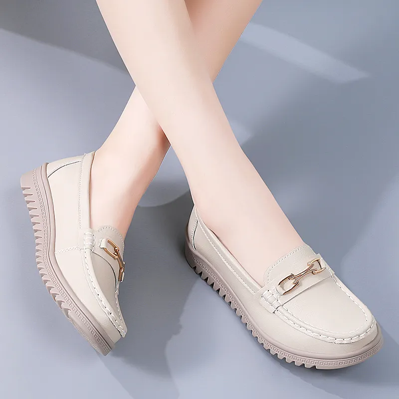 Reivanti Beanie Shoes Women's Beige-4