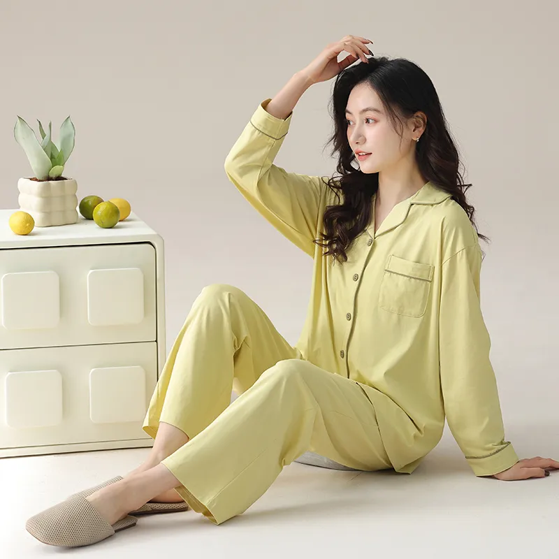 Shivs Pajama Set Women's Ginger Yellow-4
