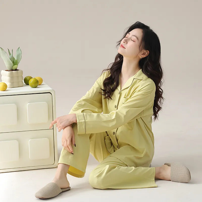 Shivs Pajama Set Women's Ginger Yellow-2