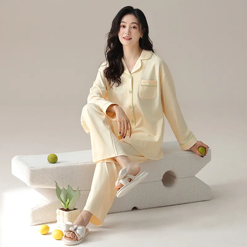 Shivs Pajama Set Women's Beige Apricot-1