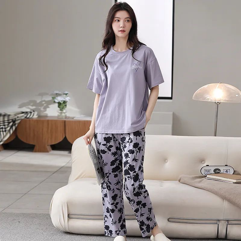 Shivs Pajama Set Women's Purple-1