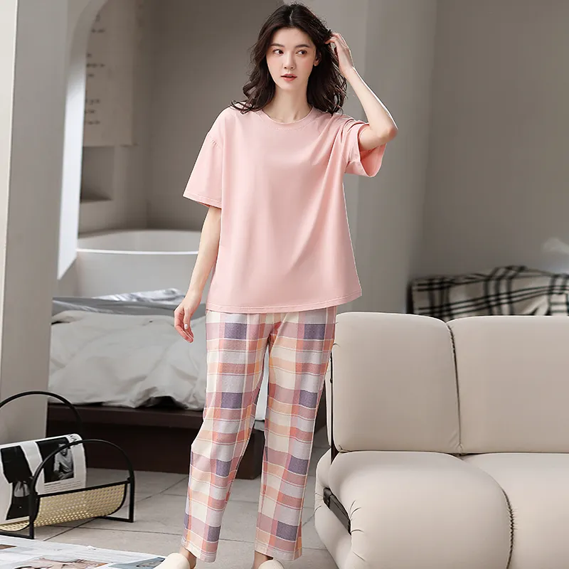 Shivs Pajama Set Women's Shrimp Pink-4