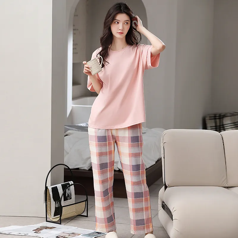 Shivs Pajama Set Women's Shrimp Pink-2
