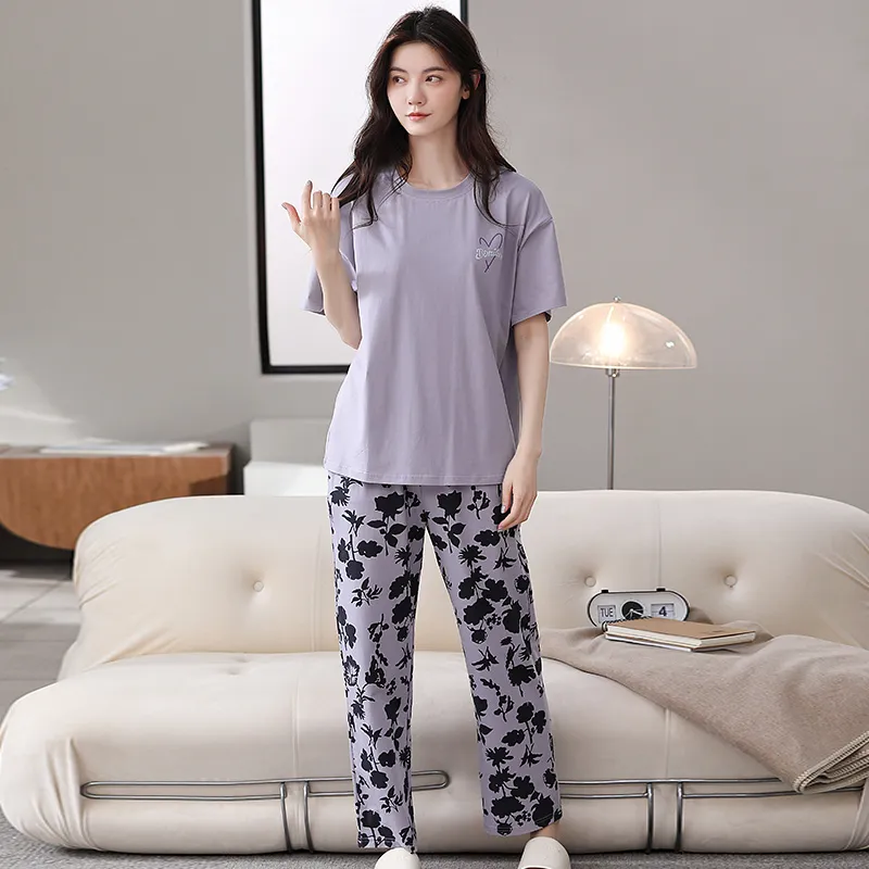 Shivs Pajama Set Women's Purple-2