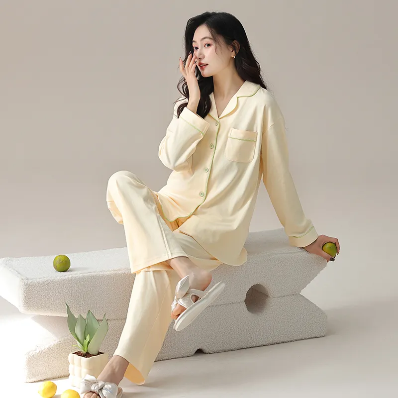 Shivs Pajama Set Women's Beige Apricot-2