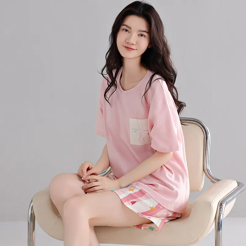 Shivs Pajama Set Women's Light Pink-1