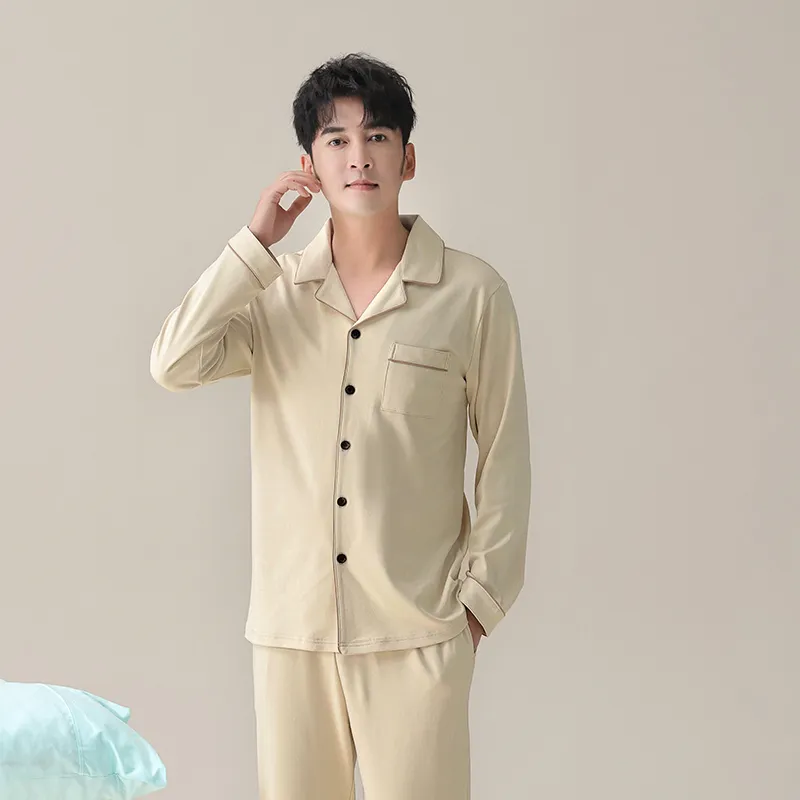 Shivs Pajama Set Men's Light Apricot-5