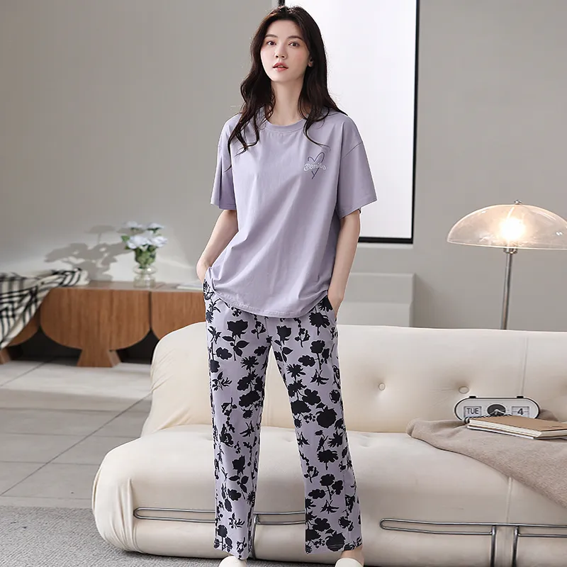Shivs Pajama Set Women's Purple-3