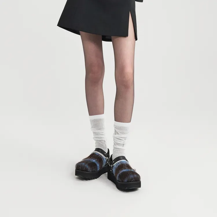 Lost In Echo Outer Platform Height Increasing Double Straps With Hook and Loop Buckle Boots-10