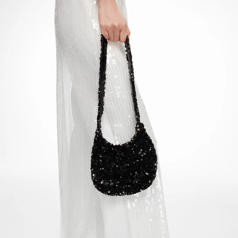 Lost In Echo Sheepskin Waterdrop Shaped Bag Shoulder Bag Unisex-4