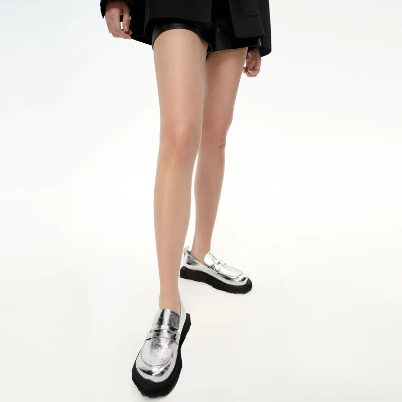 Lost In Echo Loafers Women's Silver-5