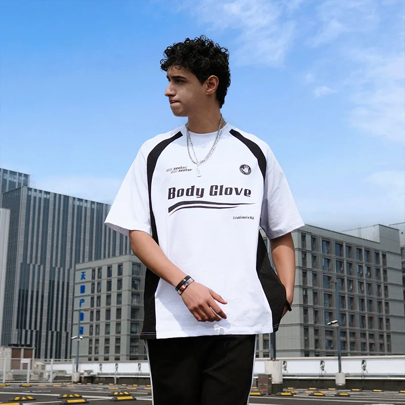 BODY GLOVE Drop Shoulder Sleeve T Shirt Unisex-4