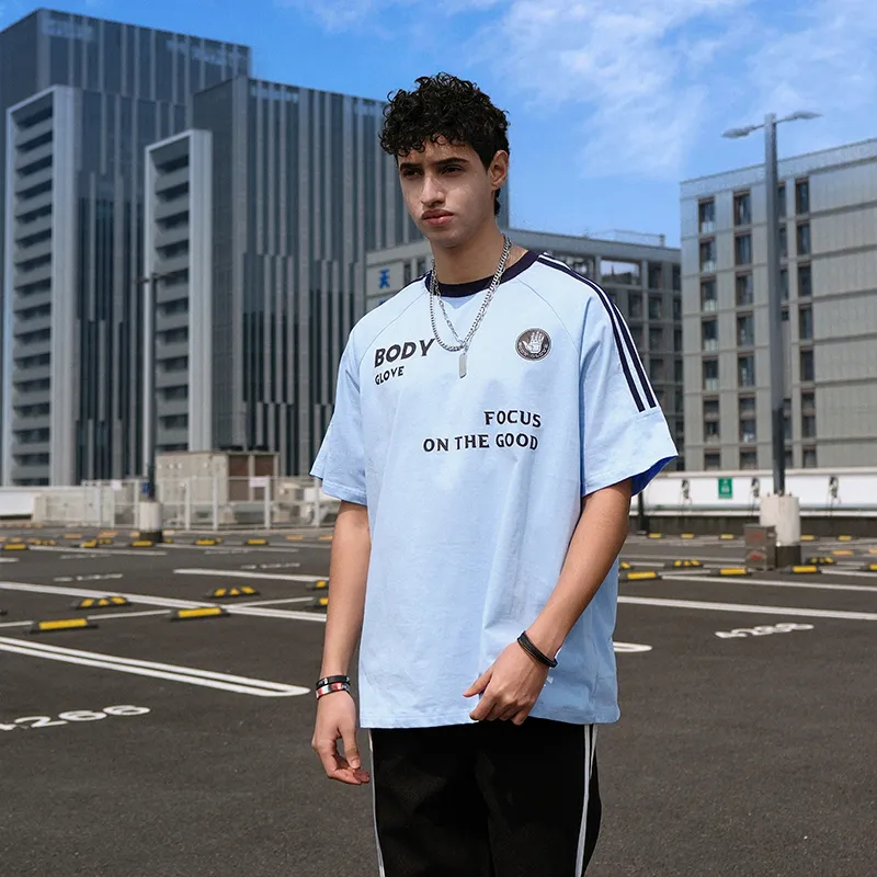 BODY GLOVE Set in Sleeve T Shirt Men's White-5