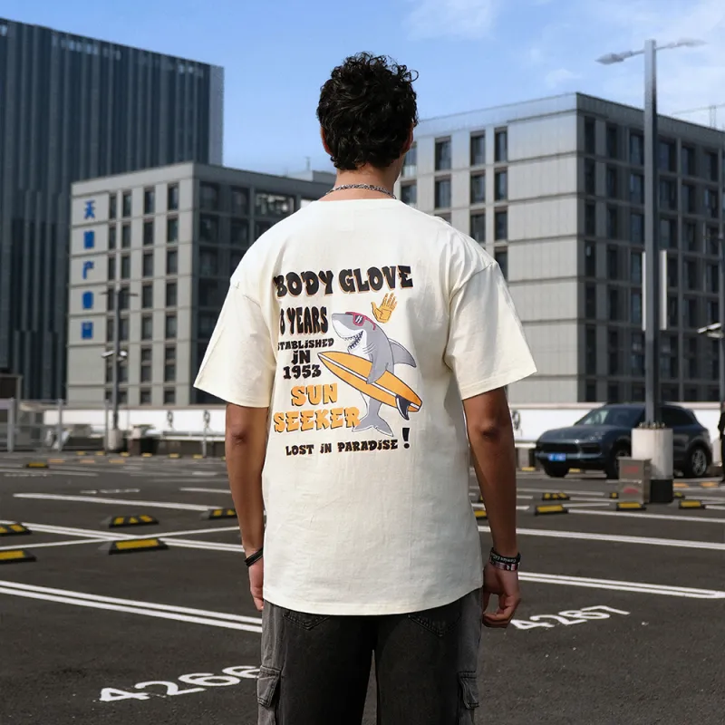 BODY GLOVE Drop Shoulder Sleeve T Shirt Unisex-28