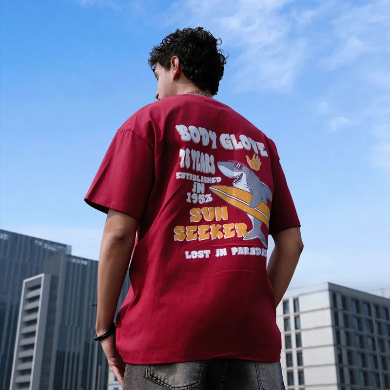 BODY GLOVE Drop Shoulder Sleeve T Shirt Unisex-20