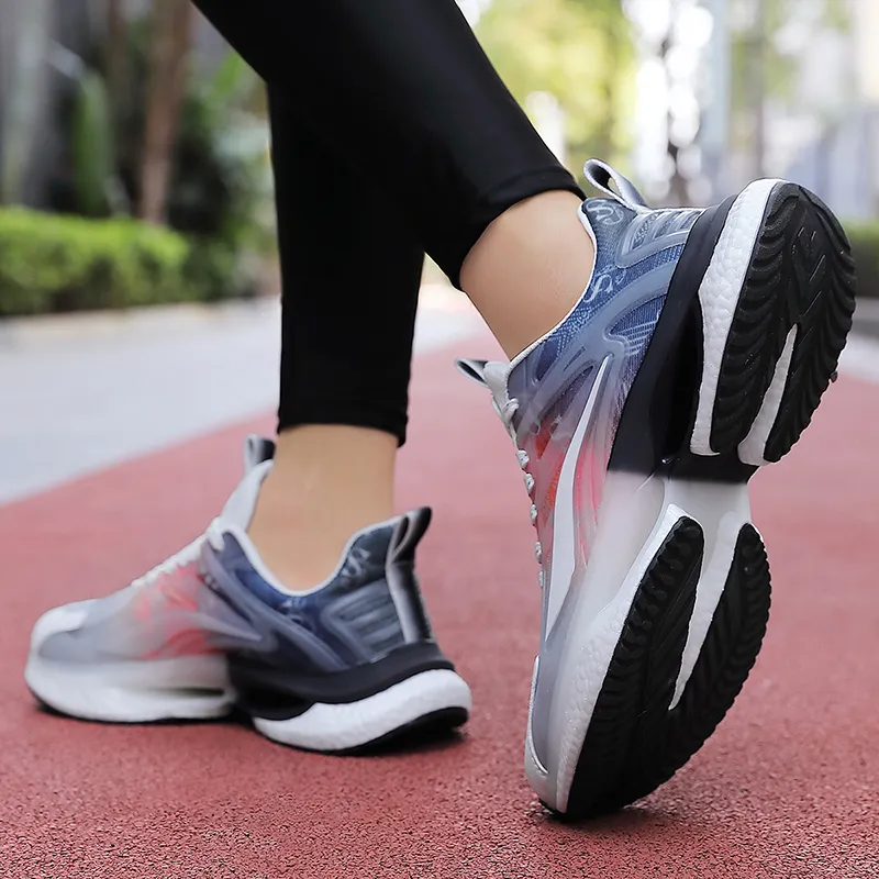 OFF WIERAH Slip Resistant Breathable Low Top Long Distance Running Running Shoes Unisex-20