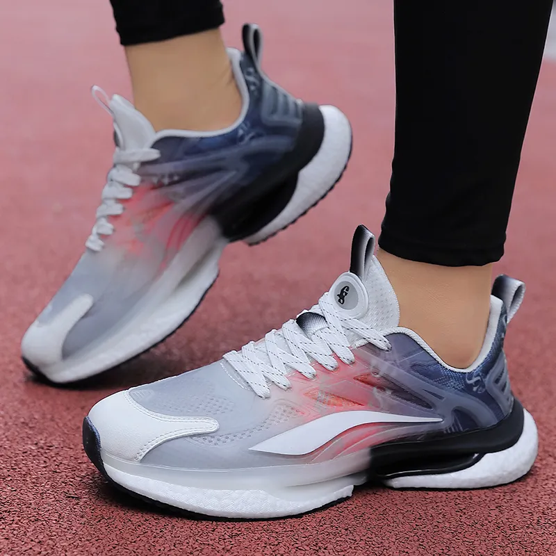 OFF WIERAH Slip Resistant Breathable Low Top Long Distance Running Running Shoes Unisex-19