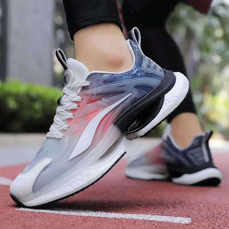 OFF WIERAH Slip Resistant Breathable Low Top Long Distance Running Running Shoes Unisex-21